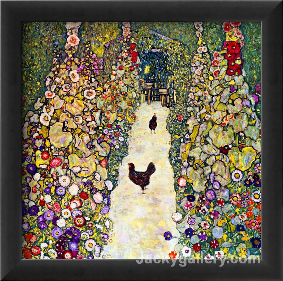 Gardenpath with Hens by Gustav Klimt paintings reproduction